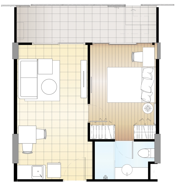 1bedroomterrace-type